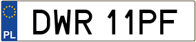 Trailer License Plate